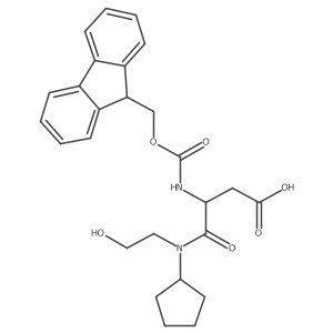 3-[cyclopentyl(2-hydroxyethyl)carbamoyl]-3-({[(9H-fluoren-9-yl)methoxy]carbonyl}amino)propanoic acid Structure