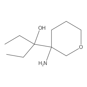3-(3-Aminooxan-3-yl)pentan-3-ol Structure