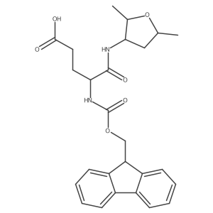 4-[(2,5-dimethyloxolan-3-yl)carbamoyl]-4-({[(9H-fluoren-9-yl)methoxy]carbonyl}amino)butanoic acid Structure