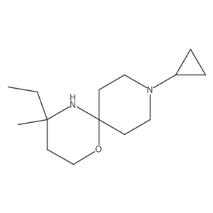 9-Cyclopropyl-4-ethyl-4-methyl-1-oxa-5,9-diazaspiro[5.5]undecane Structure