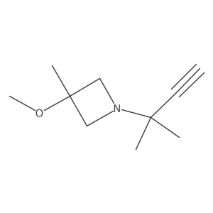 3-Methoxy-3-methyl-1-(2-methylbut-3-yn-2-yl)azetidine Structure