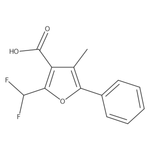 2-(Difluoromethyl)-4-methyl-5-phenylfuran-3-carboxylic acid Structure