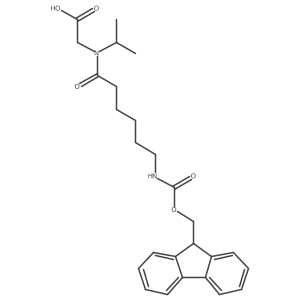 2-[6-({[(9H-fluoren-9-yl)methoxy]carbonyl}amino)-N-(propan-2-yl)hexanamido]acetic acid Structure