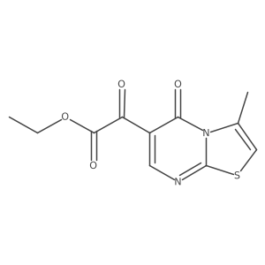 ethyl 2-{3-methyl-5-oxo-5H-[1,3]thiazolo[3,2-a]pyrimidin-6-yl}-2-oxoacetate结构式