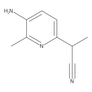 2-(5-Amino-6-methylpyridin-2-yl)propanenitrile Structure
