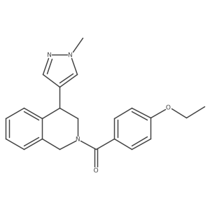(4-ethoxyphenyl)(4-(1-methyl-1H-pyrazol-4-yl)-3,4-dihydroisoquinolin-2(1H)-yl)methanone Structure