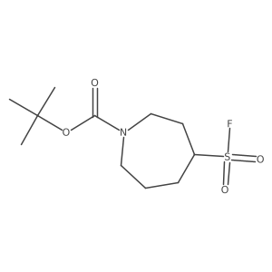 Tert-butyl 4-fluorosulfonylazepane-1-carboxylate结构式