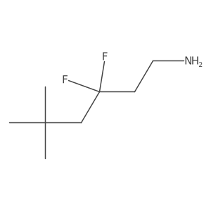 3,3-Difluoro-5,5-dimethylhexan-1-amine结构式