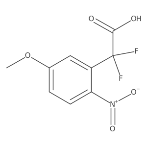 2,2-Difluoro-2-(5-methoxy-2-nitrophenyl)acetic acid结构式