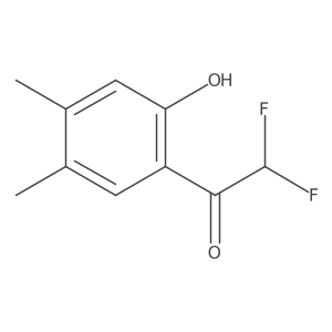 2,2-Difluoro-1-(2-hydroxy-4,5-dimethylphenyl)ethan-1-one Structure