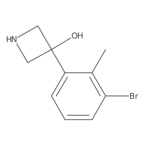 3-(3-Bromo-2-methylphenyl)azetidin-3-ol Structure