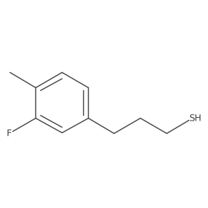 3-(3-Fluoro-4-methylphenyl)propane-1-thiol结构式