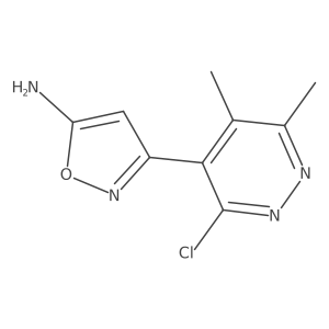 3-(3-Chloro-5,6-dimethylpyridazin-4-yl)-1,2-oxazol-5-amine Structure