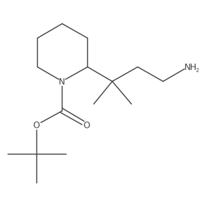 Tert-butyl 2-(4-amino-2-methylbutan-2-yl)piperidine-1-carboxylate Structure