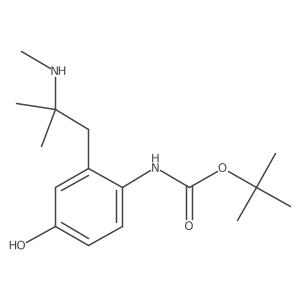 tert-butyl N-{4-hydroxy-2-[2-methyl-2-(methylamino)propyl]phenyl}carbamate Structure
