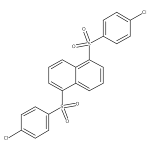1,5-Bis((4-chlorophenyl)sulfonyl)naphthalene Structure