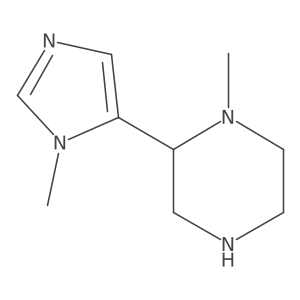 1-methyl-2-(1-methyl-1H-imidazol-5-yl)piperazine Structure