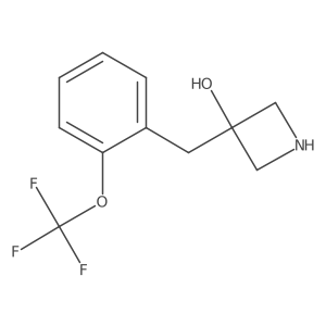 3-{[2-(Trifluoromethoxy)phenyl]methyl}azetidin-3-ol Structure