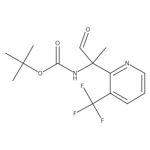 tert-butyl N-{1-oxo-2-[3-(trifluoromethyl)pyridin-2-yl]propan-2-yl}carbamate Structure