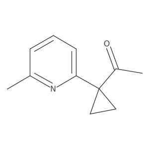 1-[1-(6-Methylpyridin-2-yl)cyclopropyl]ethan-1-one结构式
