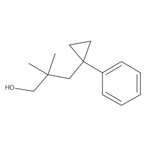 2,2-Dimethyl-3-(1-phenylcyclopropyl)propan-1-ol Structure