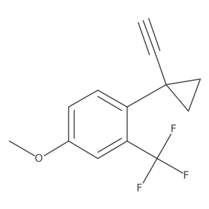 1-(1-Ethynylcyclopropyl)-4-methoxy-2-(trifluoromethyl)benzene结构式