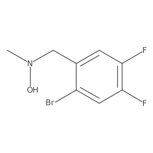 N-[(2-bromo-4,5-difluorophenyl)methyl]-N-methylhydroxylamine结构式