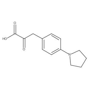 2-Oxo-3-[4-(pyrrolidin-1-yl)phenyl]propanoic acid结构式