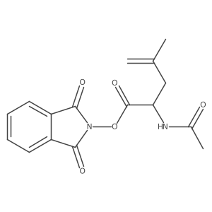1,3-dioxo-2,3-dihydro-1H-isoindol-2-yl 2-acetamido-4-methylpent-4-enoate Structure