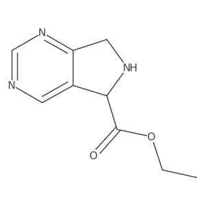 ethyl 5H,6H,7H-pyrrolo[3,4-d]pyrimidine-5-carboxylate结构式