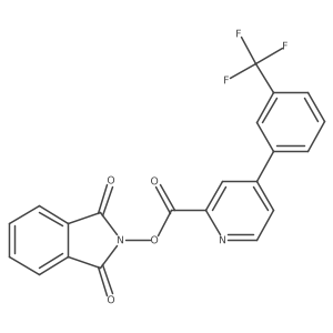 1,3-dioxo-2,3-dihydro-1H-isoindol-2-yl 4-[3-(trifluoromethyl)phenyl]pyridine-2-carboxylate结构式