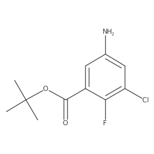 Tert-butyl 5-amino-3-chloro-2-fluorobenzoate结构式