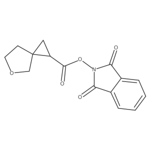1,3-Dioxoisoindolin-2-YL 5-oxaspiro[2.4]heptane-1-carboxylate结构式