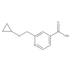2-(Cyclopropoxymethyl)isonicotinicacid Structure