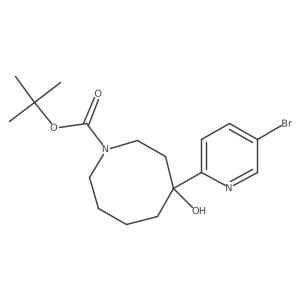 Tert-butyl 4-(5-bromopyridin-2-yl)-4-hydroxyazocane-1-carboxylate Structure