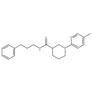 1-(6-methylpyridazin-3-yl)-N-(3-phenylpropyl)piperidine-3-carboxamide Structure
