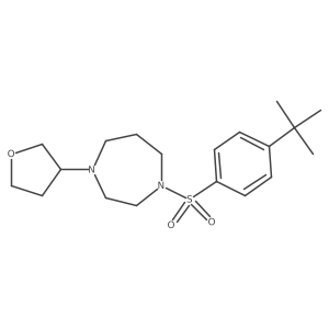 1-((4-(Tert-butyl)phenyl)sulfonyl)-4-(tetrahydrofuran-3-yl)-1,4-diazepane Structure