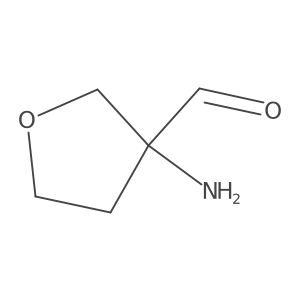 3-Aminooxolane-3-carbaldehyde结构式