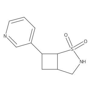 (1S,5S,7S)-7-Pyridin-3-yl-2lambda6-thia-3-azabicyclo[3.2.0]heptane 2,2-dioxide Structure
