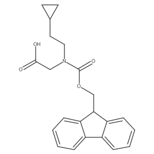 [(2-cyclopropylethyl)[(9H-fluoren-9-ylmethoxy)carbonyl]amino]acetic acid Structure