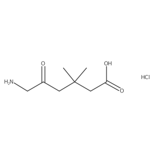 6-Amino-3,3-dimethyl-5-oxohexanoicacidhydrochloride结构式