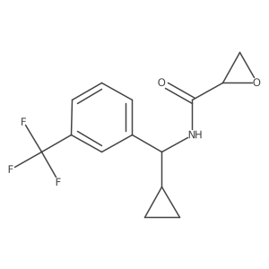 N-{cyclopropyl[3-(trifluoromethyl)phenyl]methyl}oxirane-2-carboxamide Structure