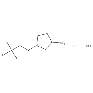 1-(3,3,3-Trifluoropropyl)pyrrolidin-3-amine dihydrochloride结构式