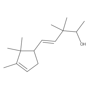 (E)-3,3-dimethyl-5-(2,2,3-trimethylcyclopent-3-en-1-yl)pent-4-en-2-ol Structure