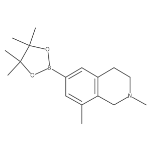 2,8-Dimethyl-6-(4,4,5,5-tetramethyl-1,3,2-dioxaborolan-2-YL)-1,2,3,4-tetrahydroisoquinoline Structure