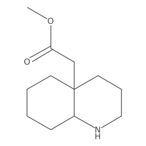 rac-methyl 2-[(4aR,8aR)-decahydroquinolin-4a-yl]acetate结构式