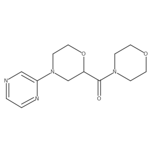 2-(Morpholine-4-carbonyl)-4-(pyrazin-2-yl)morpholine Structure