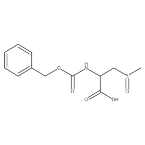 (2R)-2-{[(benzyloxy)carbonyl]amino}-3-[(S)-methanesulfinyl]propanoic acid Structure