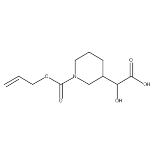 2-Hydroxy-2-{1-[(prop-2-en-1-yloxy)carbonyl]piperidin-3-yl}acetic acid结构式