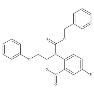 benzyl N-(4-fluoro-2-nitrophenyl)-N-(2-phenoxyethyl)carbamate结构式